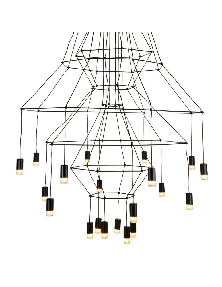 Step Into Design Lampa wisząca LINEA-20 czarna 120cm ST-5961-20