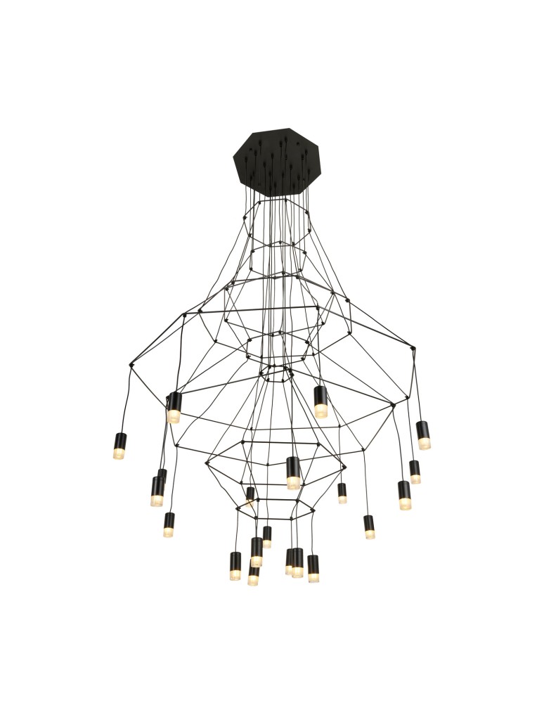 Step Into Design Lampa wisząca LINEA-20 czarna 120cm ST-5961-20