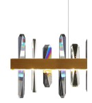 Step Into Design Lampa wisząca ARCTIC 100 cm złota MP0099 gold Step Into Design Lampa wisząca ARCTIC 100 cm złota MP0099 gold
