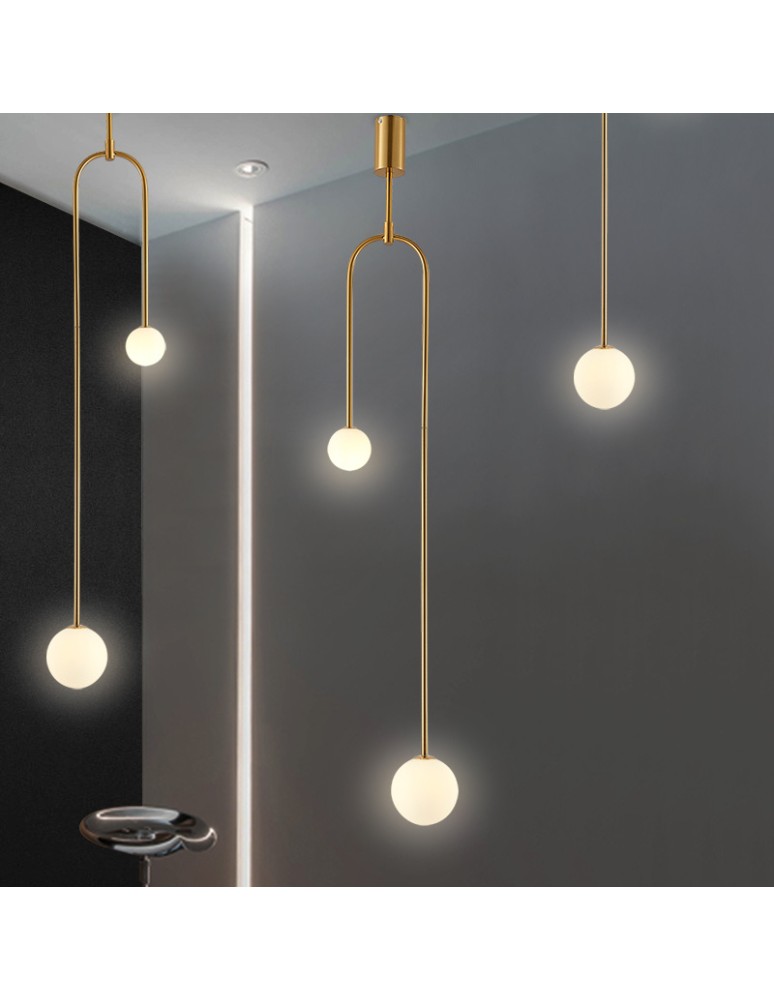 Step Into Design Lampa wisząca LOOP złota 123 cm ST-8928S gold