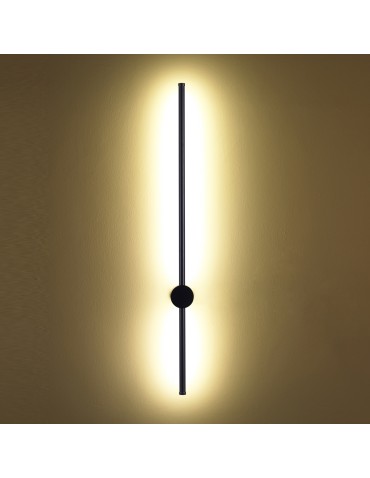 Step Into Design Lampa ścienna SPARO 100 cm LED czarna ST-10669W2 black - product 2