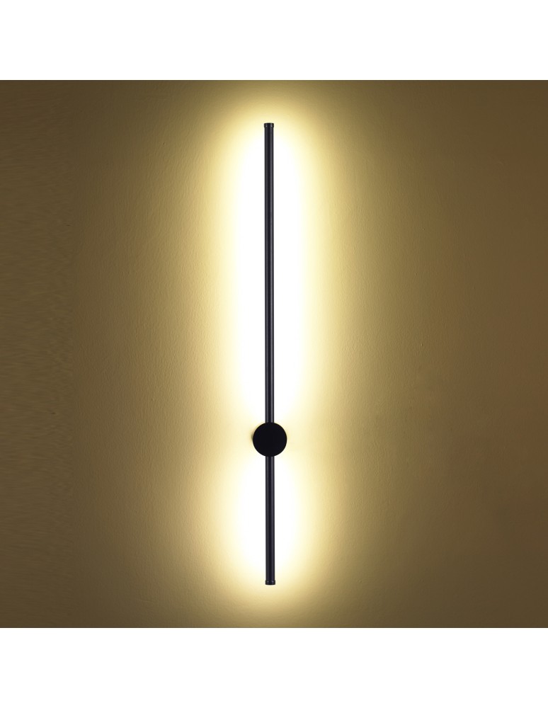Step Into Design Lampa ścienna SPARO 100 cm LED czarna ST-10669W2 black