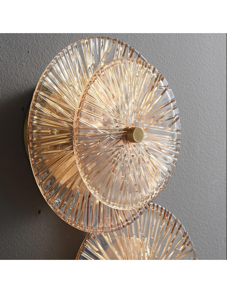 Step Into Design Lampa ścienna LUXIO-4 LED bursztynowa 32 cm ST-3315-4 gold Step Into Design Lampa ścienna LUXIO-4 LED bursztynowa 32 cm ST-3315-4 gold