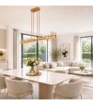 Step Into Design Lampa wisząca ARCHITETTO 130 cm - LED, złota dekoracyjna listwa ST-DL8524 gold Step Into Design Lampa wisząca ARCHITETTO 130 cm - LED, złota dekoracyjna listwa ST-DL8524 gold