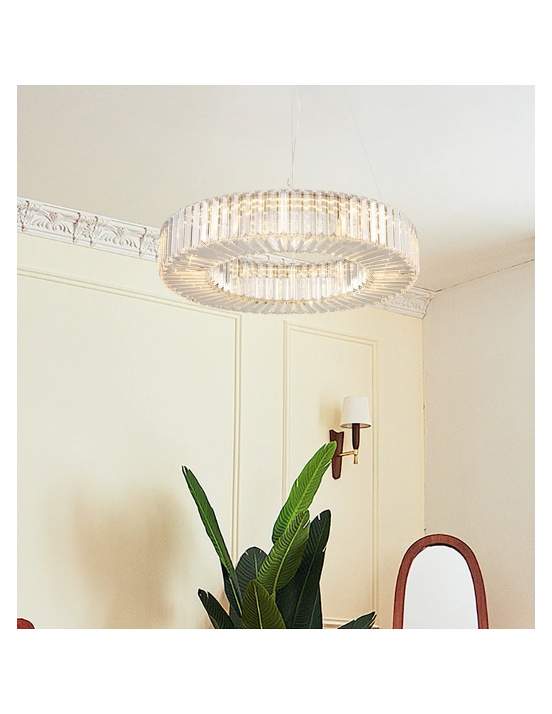 Step Into Design Lampa wisząca CRISTAL LED złota 60 cm ST-10625P-60 Step Into Design Lampa wisząca CRISTAL LED złota 60 cm ST-10625P-60