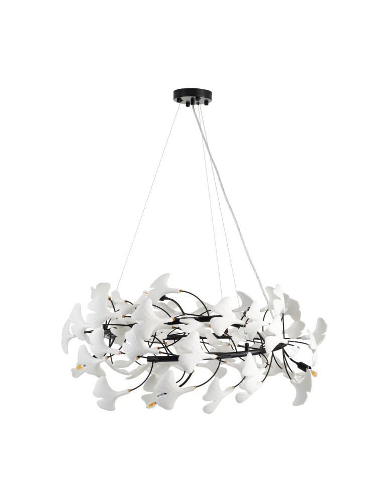 Step Into Design Lampa wisząca BOTANIKA 80 cm -czarna, G9, regulowana, designerska XY080P-80 black Step Into Design Lampa wisząca BOTANIKA 80 cm -czarna, G9, regulowana, designerska XY080P-80 black