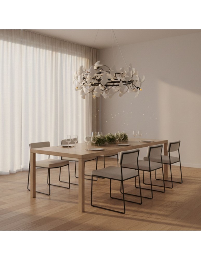 Step Into Design Lampa wisząca BOTANIKA 80 cm -czarna, G9, regulowana, designerska XY080P-80 black Step Into Design Lampa wisząca BOTANIKA 80 cm -czarna, G9, regulowana, designerska XY080P-80 black
