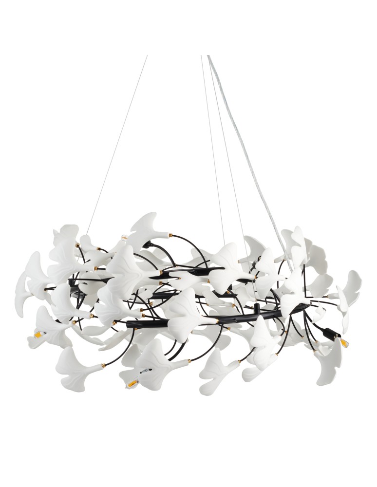 Step Into Design Lampa wisząca BOTANIKA 80 cm -czarna, G9, regulowana, designerska XY080P-80 black Step Into Design Lampa wisząca BOTANIKA 80 cm -czarna, G9, regulowana, designerska XY080P-80 black