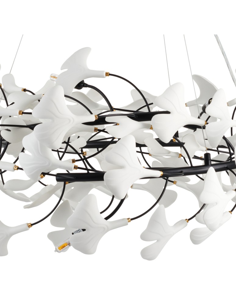 Step Into Design Lampa wisząca BOTANIKA 80 cm -czarna, G9, regulowana, designerska XY080P-80 black Step Into Design Lampa wisząca BOTANIKA 80 cm -czarna, G9, regulowana, designerska XY080P-80 black