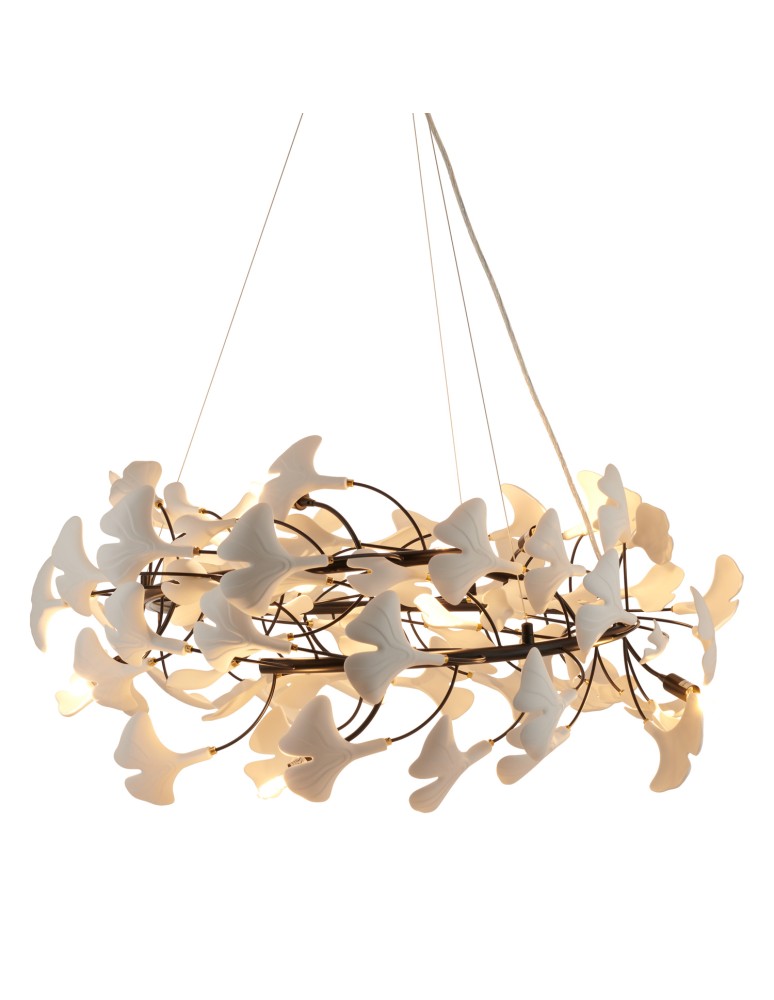 Step Into Design Lampa wisząca BOTANIKA 80 cm -czarna, G9, regulowana, designerska XY080P-80 black Step Into Design Lampa wisząca BOTANIKA 80 cm -czarna, G9, regulowana, designerska XY080P-80 black