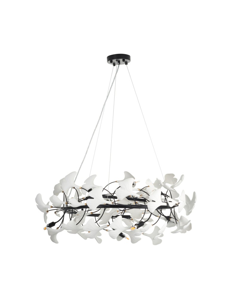 Step Into Design Lampa wisząca BOTANIKA 80 cm -czarna, G9, regulowana, designerska XY080P-80 black Step Into Design Lampa wisząca BOTANIKA 80 cm -czarna, G9, regulowana, designerska XY080P-80 black