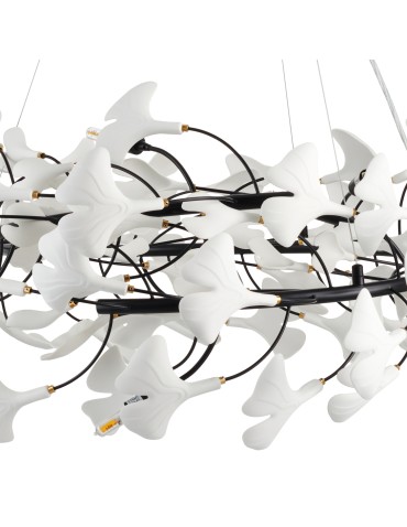 Step Into Design Lampa wisząca BOTANIKA 150 cm - czarna, G9, regulowana, designerska XY080P-150 black - produkt 2
