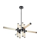 Step Into Design Lampa wisząca QUADRO-12 LED bursztynowe szklane klosze RH115-12P amber