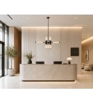 Step Into Design Lampa wisząca QUADRO-12 LED bursztynowe szklane klosze RH115-12P amber