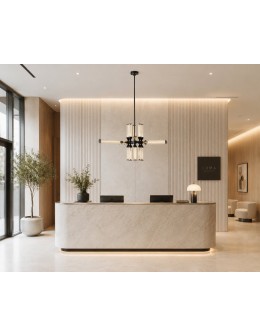 Step Into Design Lampa wisząca QUADRO-12 LED bursztynowe szklane klosze RH115-12P amber - product 2