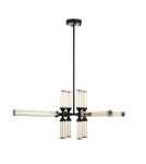 Step Into Design Lampa wisząca QUADRO-12 LED bursztynowe szklane klosze RH115-12P amber