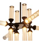 Step Into Design Lampa wisząca QUADRO-12 LED bursztynowe szklane klosze RH115-12P amber