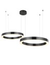 View Step Into Design Lampa wisząca CIRCLE 40+40  - LED,  ring tytanowy na 1 podsufitce ST-8848-40+40 black