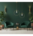 Step Into Design Lampa wisząca BELLA 25- 25 cm, złoty ring DP0001A-250R