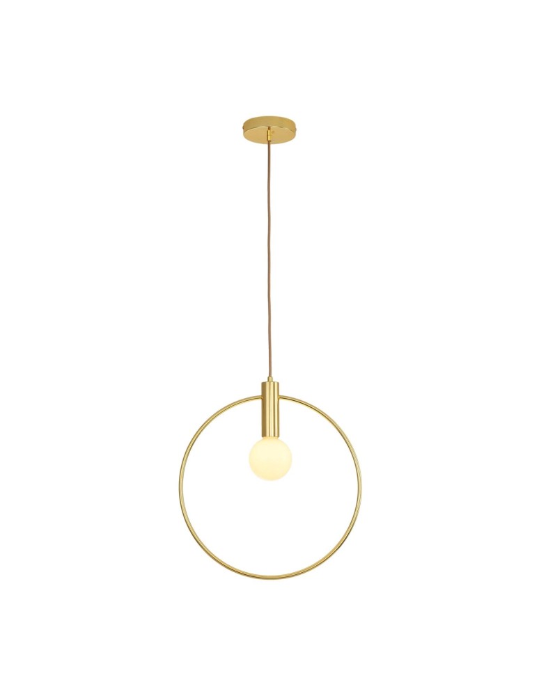 Step Into Design Lampa wisząca BELLA 25- 25 cm, złoty ring DP0001A-250R