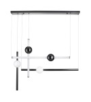 Step Into Design Lampa wisząca O-LINE L-4 LED czarna 110 cm ST-1691L-4 BLACK