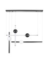 View Step Into Design Lampa wisząca O-LINE L-4 LED czarna 110 cm ST-1691L-4 BLACK