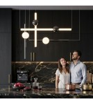 Step Into Design Lampa wisząca O-LINE L-4 LED czarna 110 cm ST-1691L-4 BLACK