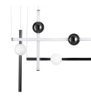 Step Into Design Lampa wisząca O-LINE L-4 LED czarna 110 cm ST-1691L-4 BLACK