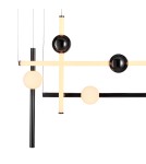 Step Into Design Lampa wisząca O-LINE L-4 LED czarna 110 cm ST-1691L-4 BLACK