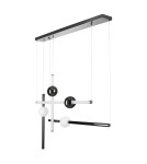 Step Into Design Lampa wisząca O-LINE L-4 LED czarna 110 cm ST-1691L-4 BLACK