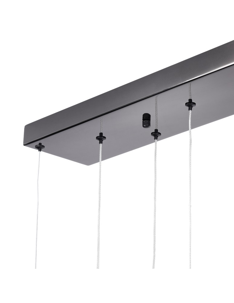Step Into Design Lampa wisząca O-LINE L-4 LED czarna 110 cm ST-1691L-4 BLACK