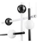 Step Into Design Lampa wisząca O-LINE L-4 LED czarna 110 cm ST-1691L-4 BLACK