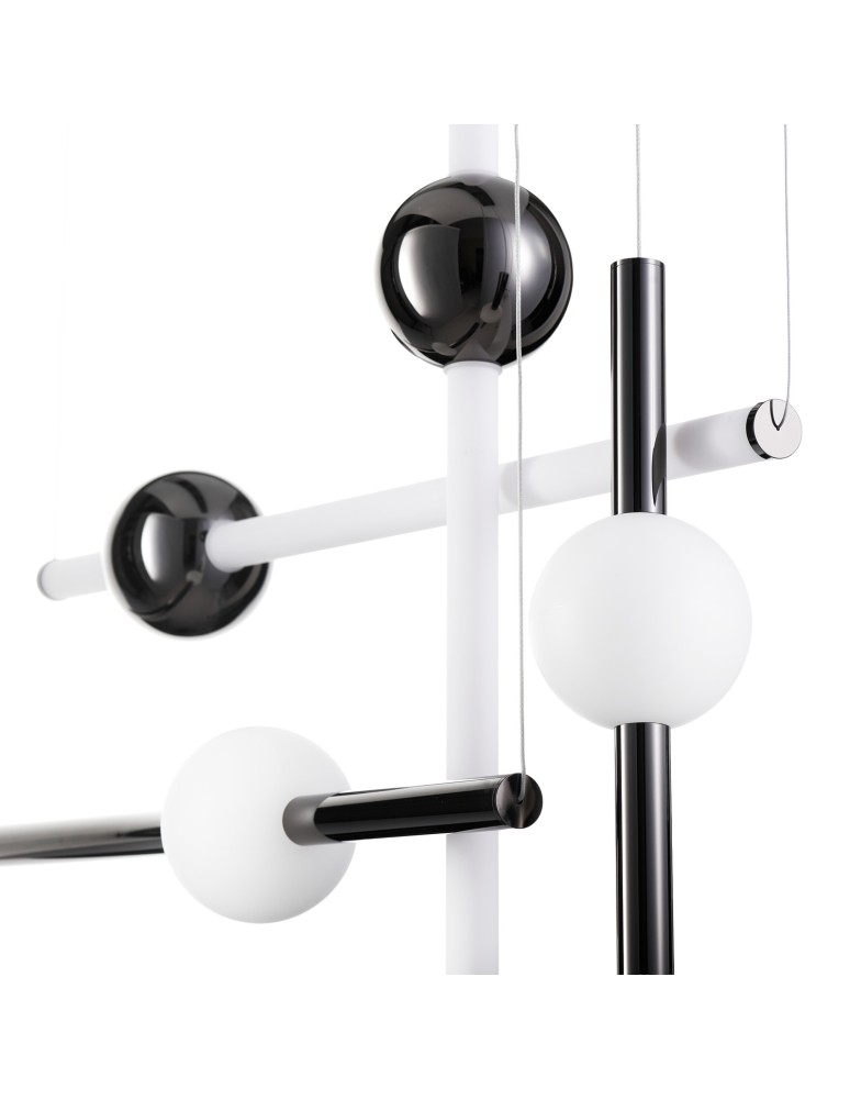 Step Into Design Lampa wisząca O-LINE L-4 LED czarna 110 cm ST-1691L-4 BLACK