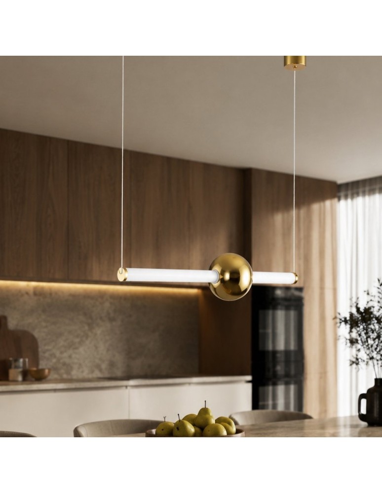 Step Into Design Lampa wisząca O-LINE 63 - LED, 63 cm, złoty połysk ST-1688S mirror gold