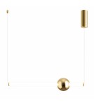 Step Into Design Lampa wisząca O-LINE 63 - LED, 63 cm, złoty połysk ST-1688S mirror gold