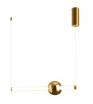 Step Into Design Lampa wisząca O-LINE 63 - LED, 63 cm, złoty połysk ST-1688S mirror gold