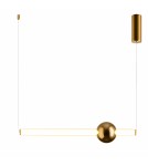 Step Into Design Lampa wisząca O-LINE 63 - LED, 63 cm, złoty połysk ST-1688S mirror gold