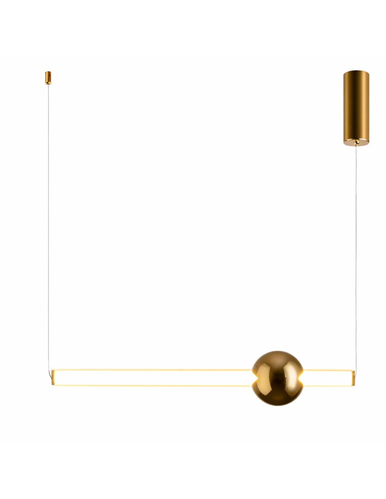 Step Into Design Lampa wisząca O-LINE 63 - LED, 63 cm, złoty połysk ST-1688S mirror gold