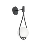 Step Into Design Lampa ścienna DROP 45 cm czarna ST-F079 black