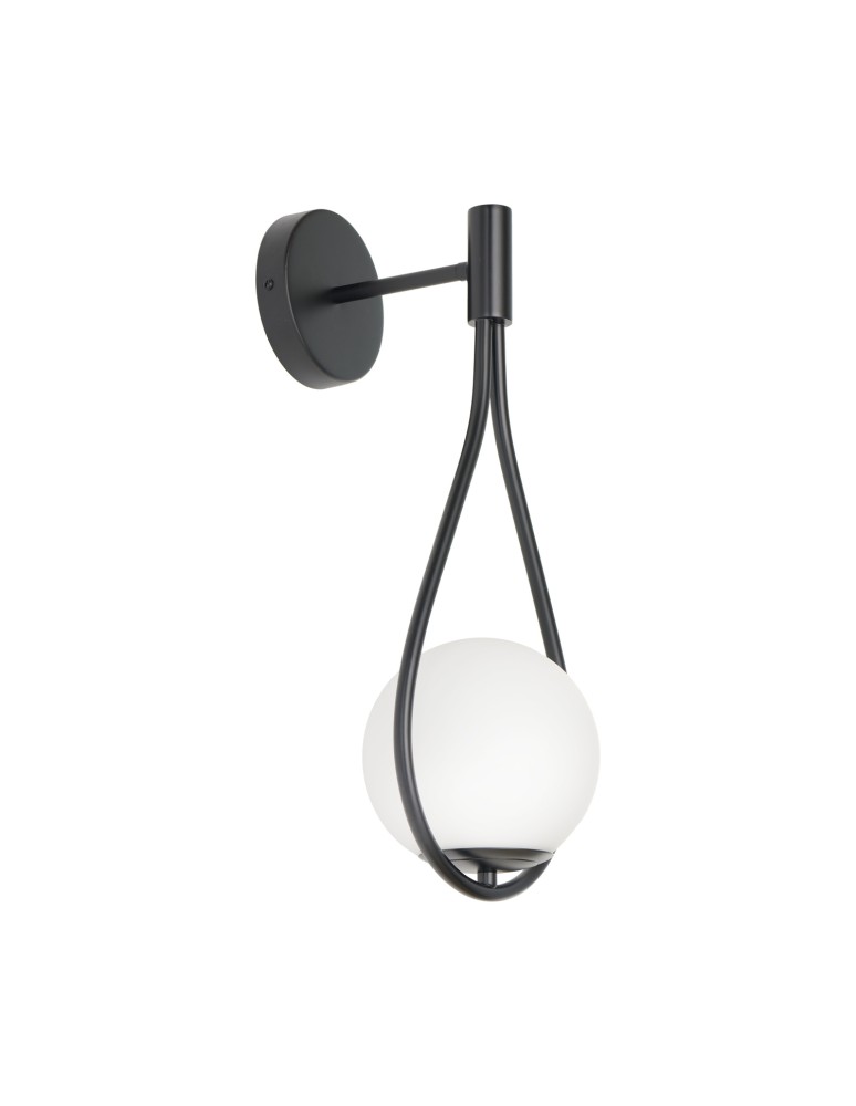 Step Into Design Lampa ścienna DROP 45 cm czarna ST-F079 black