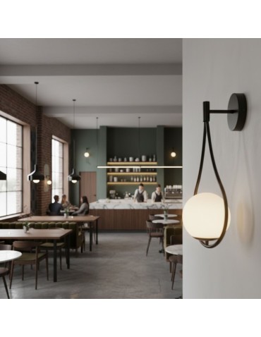 Step Into Design Lampa ścienna DROP 45 cm czarna ST-F079 black - produkt 2