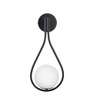 Step Into Design Lampa ścienna DROP 45 cm czarna ST-F079 black