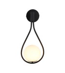 Step Into Design Lampa ścienna DROP 45 cm czarna ST-F079 black