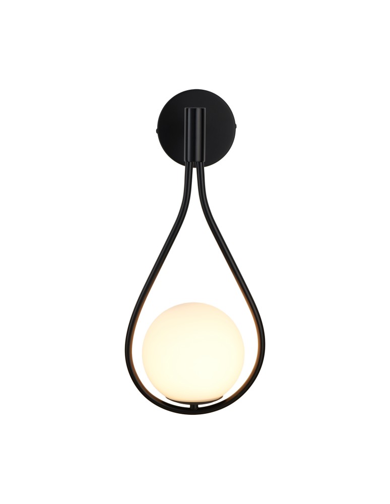 Step Into Design Lampa ścienna DROP 45 cm czarna ST-F079 black