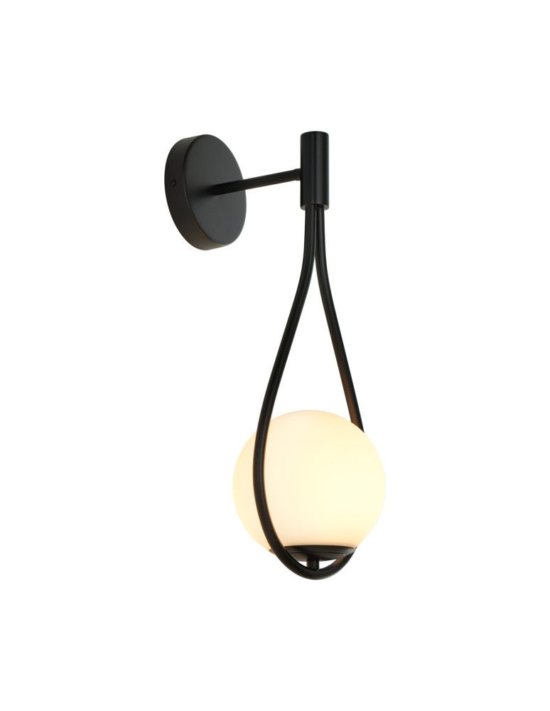 Step Into Design Lampa ścienna DROP 45 cm czarna ST-F079 black