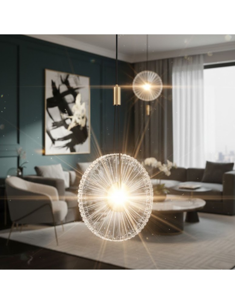 Step Into Design Lampa wisząca SUNBLAST - LED 20 cm, złota ST-DL5623 Step Into Design Lampa wisząca SUNBLAST - LED 20 cm, złota ST-DL5623