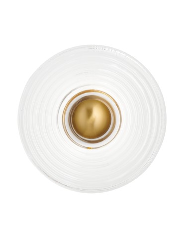 Step Into Design Lampa ścienna HELIOS 30 cm transparentno złota ST-X007W