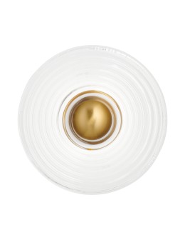 Step Into Design Lampa ścienna HELIOS 30 cm transparentno złota ST-X007W