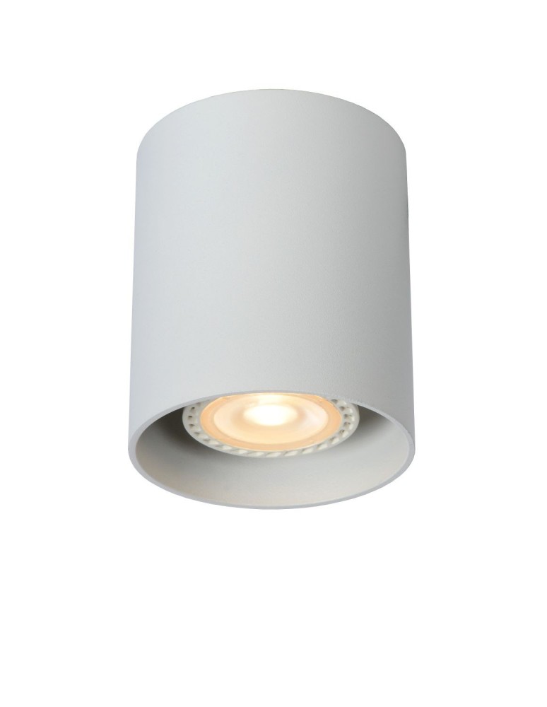 Lucide BODI Round GU10 excl D8 H9.5cm White 09100/01/31 Plafond.