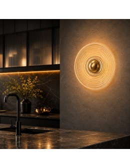 Step Into Design Lampa ścienna HELIOS 30 cm bursztynowo złota ST-X007W amber - produkt 2